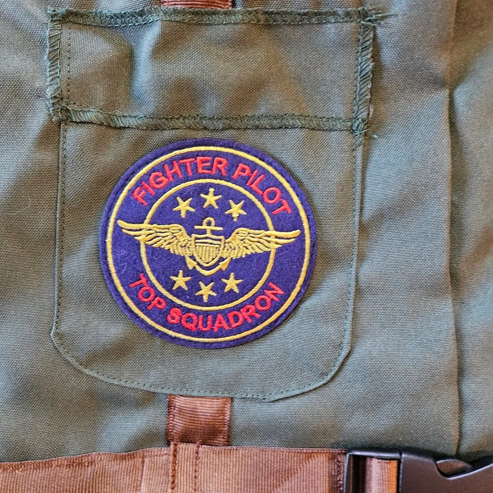 Kids Fighter Pilot Costume Vest Hat Sunglasses Top‎ Squadron Dogfight Air Combat